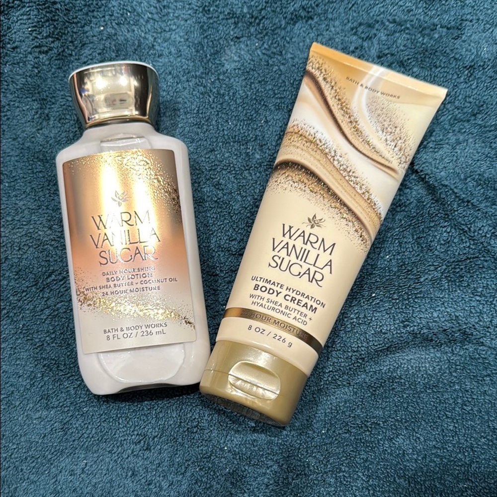 Bath & Body Works Cream and Gold Moisturizer Collection